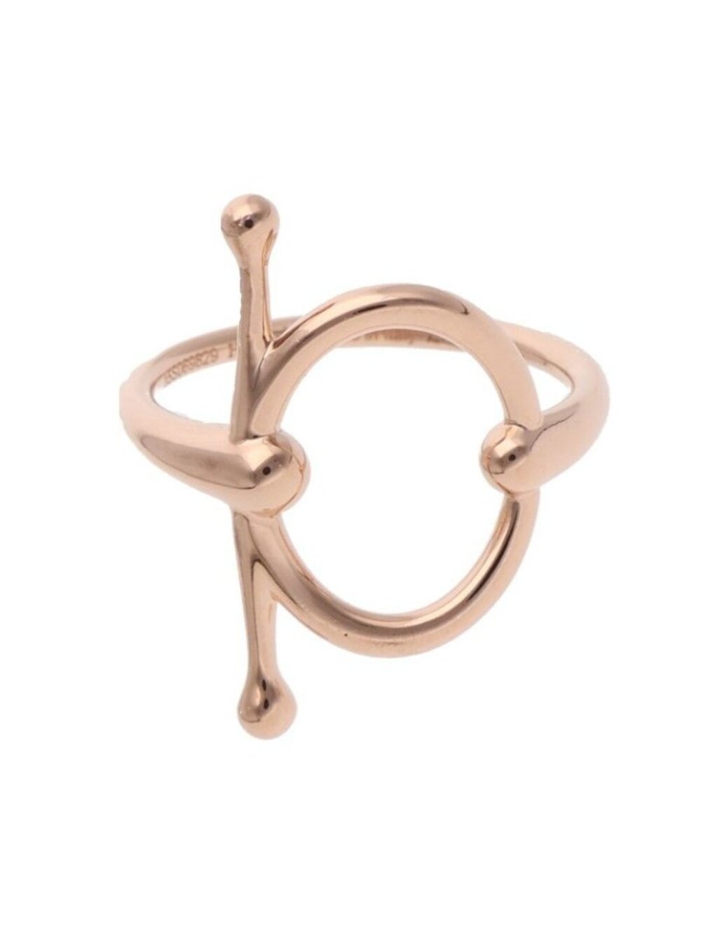 Hermes Filledor 18K Pink Gold Ring